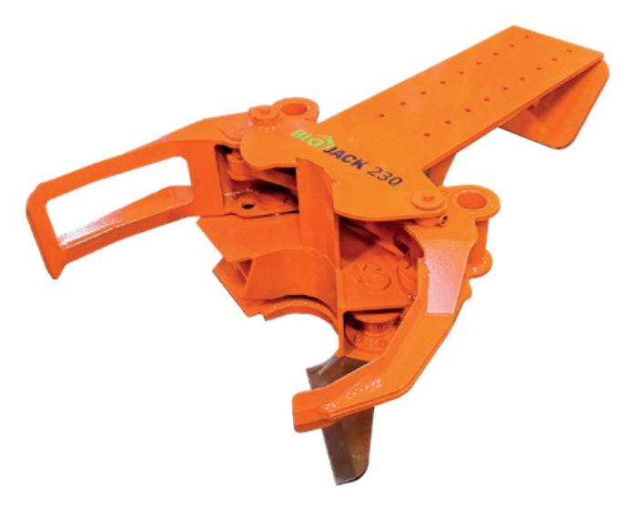 Energieholzgreifer Biojack 230 boom für Baggeranbau