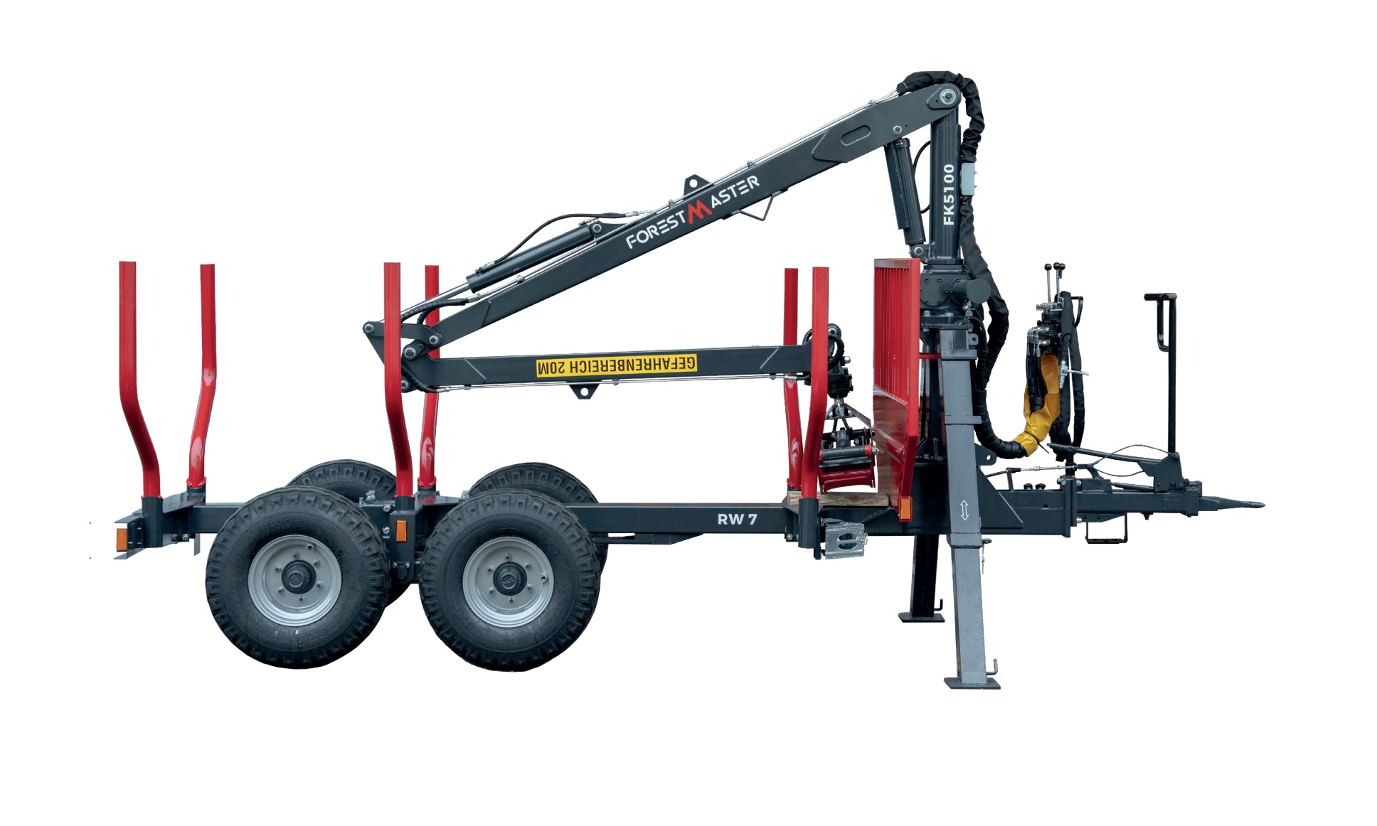 Rückewagen RW 7 ecoLine mit Kran FK5100 ecoLine