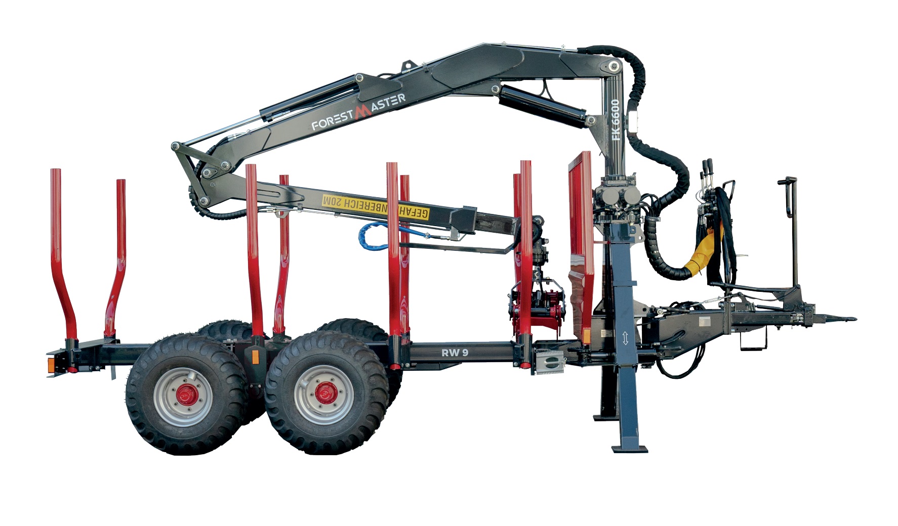 Rückewagen RW 9 ecoLine mit Kran FK6600 profiLine