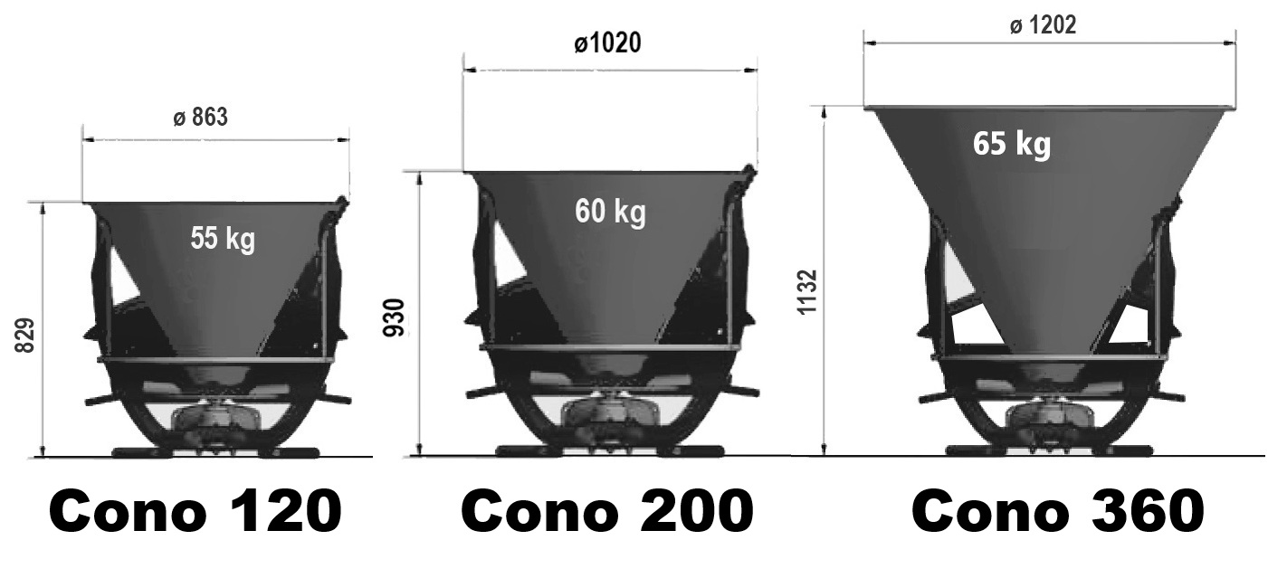 Winterdienststreuer Cono Landgut
