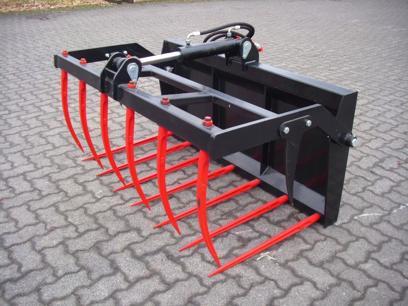 Dung- und Silagegreifgabel Frontlader Breite 1,50 m ein Hydraulikzylinder BMB
