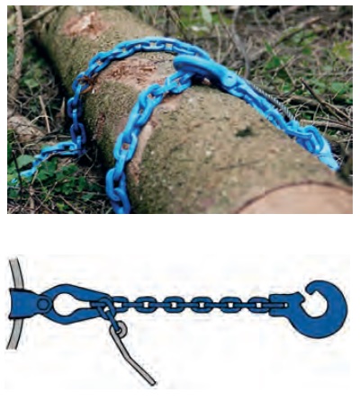 Rückekette Güte 10, 8mm, Rund