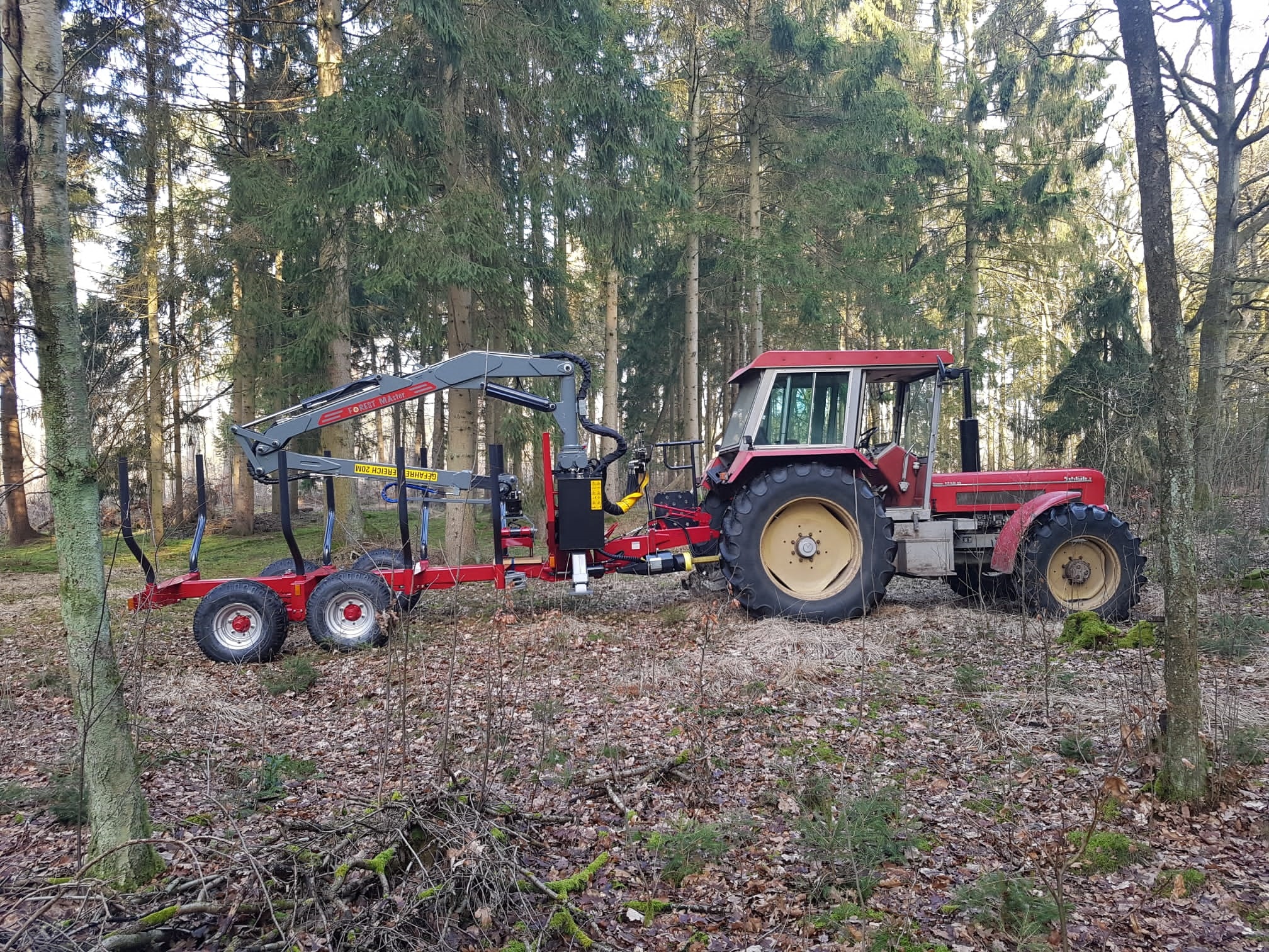 Rückewagen RW 9 ecoLine mit Kran FK6600 profiLine