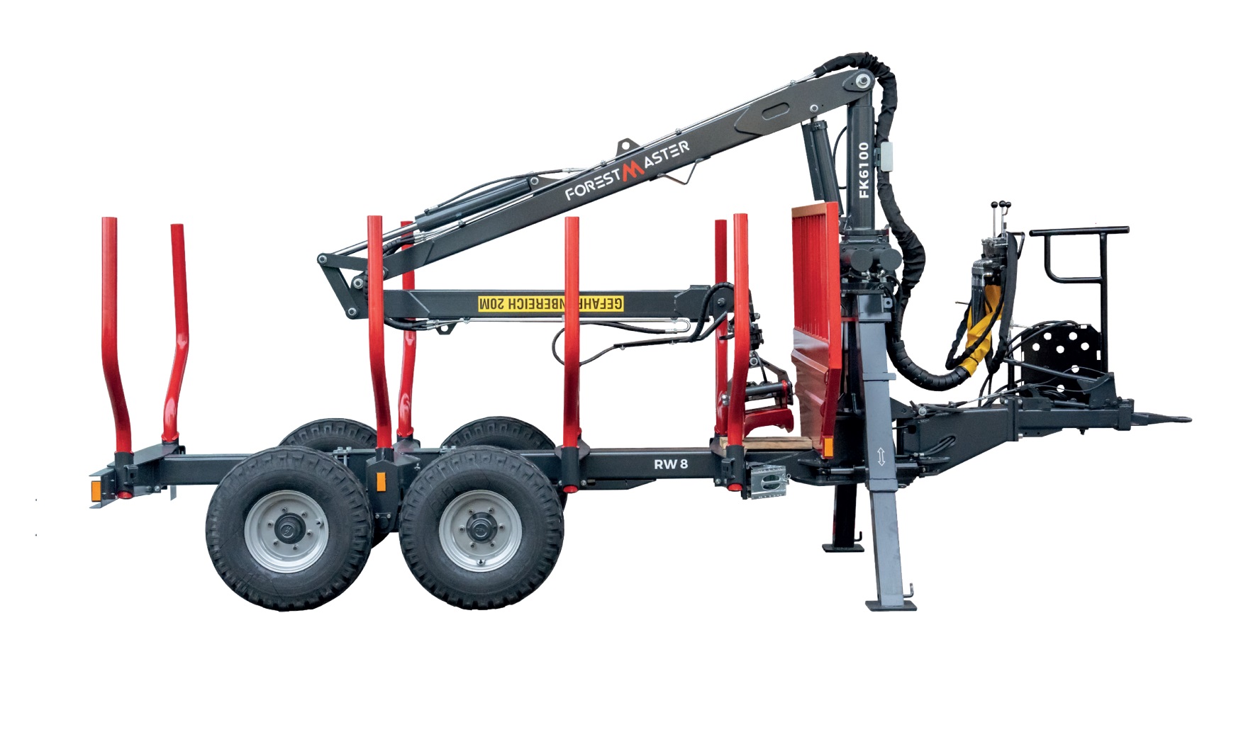 Rückewagen RW 8 ecoLine mit Kran FK6100 ecoLine