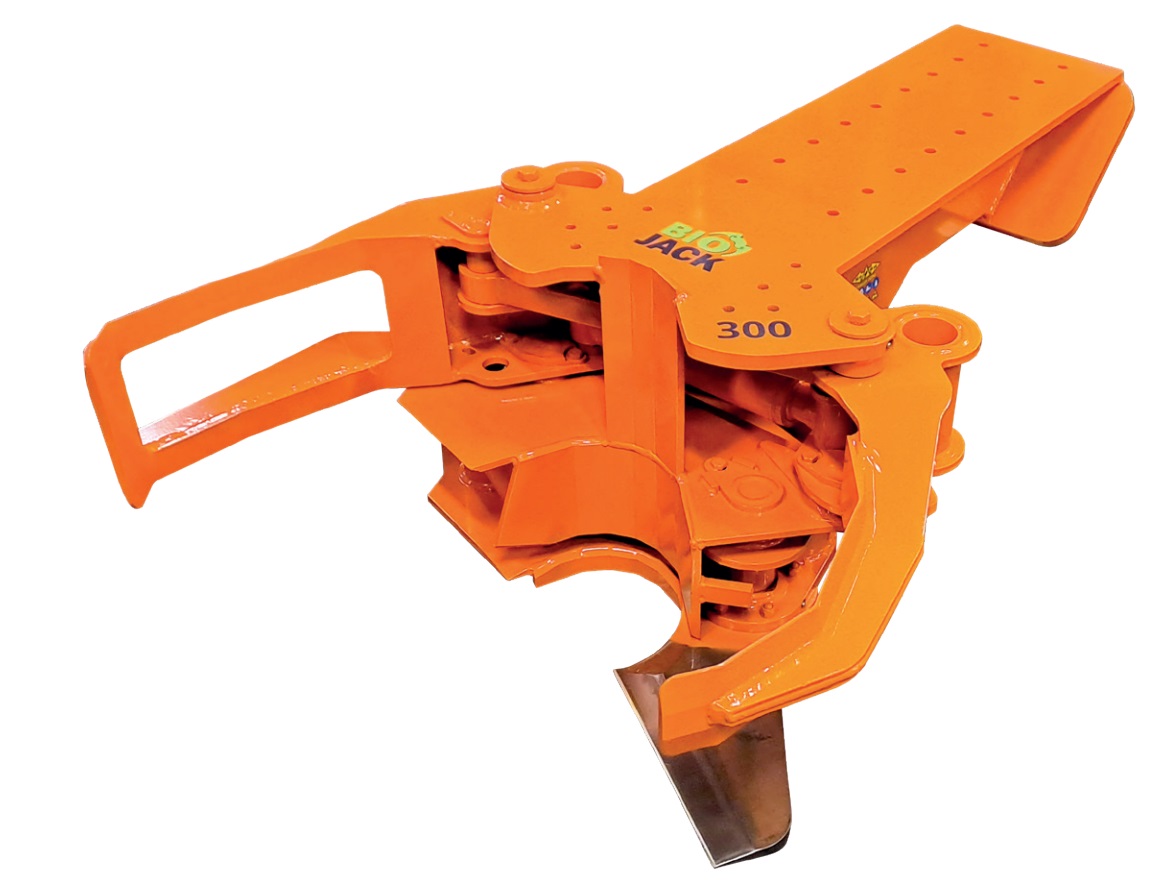 Energieholzgreifer Biojack 300 boom für Baggeranbau