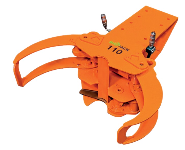 Energieholzgreifer Biojack 110 boom für Baggeranbau